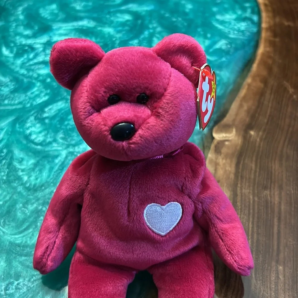 TY Beanie Baby Valentina Bear Valentine Day Heart Teddy 9”, Excellent Condition - Picture 2 of 7